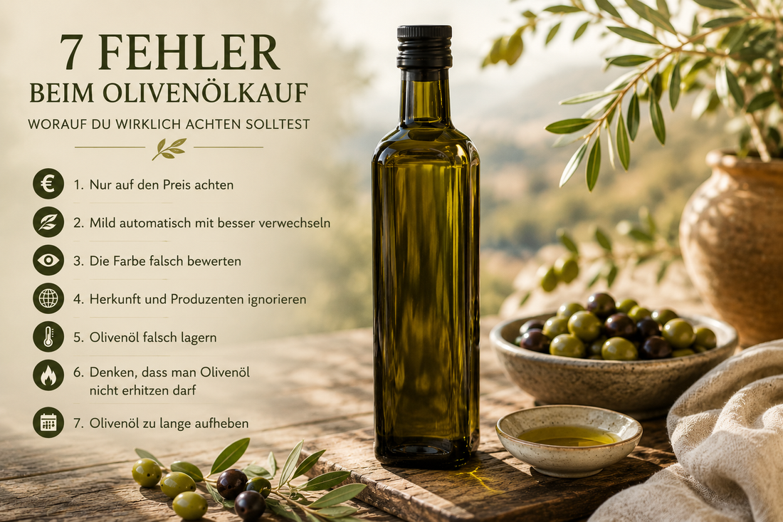 7 Fehler beim Olivenölkauf