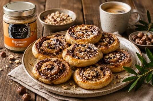 🌰 Blätterteig-Schnecken mit Haselnusscreme