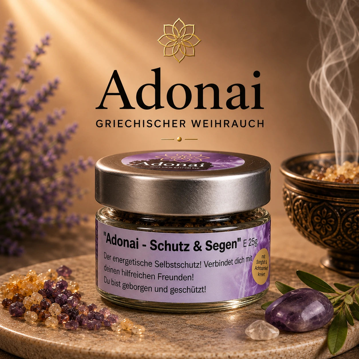 Räuchermischung I Klarheit & Schutz (Glas)