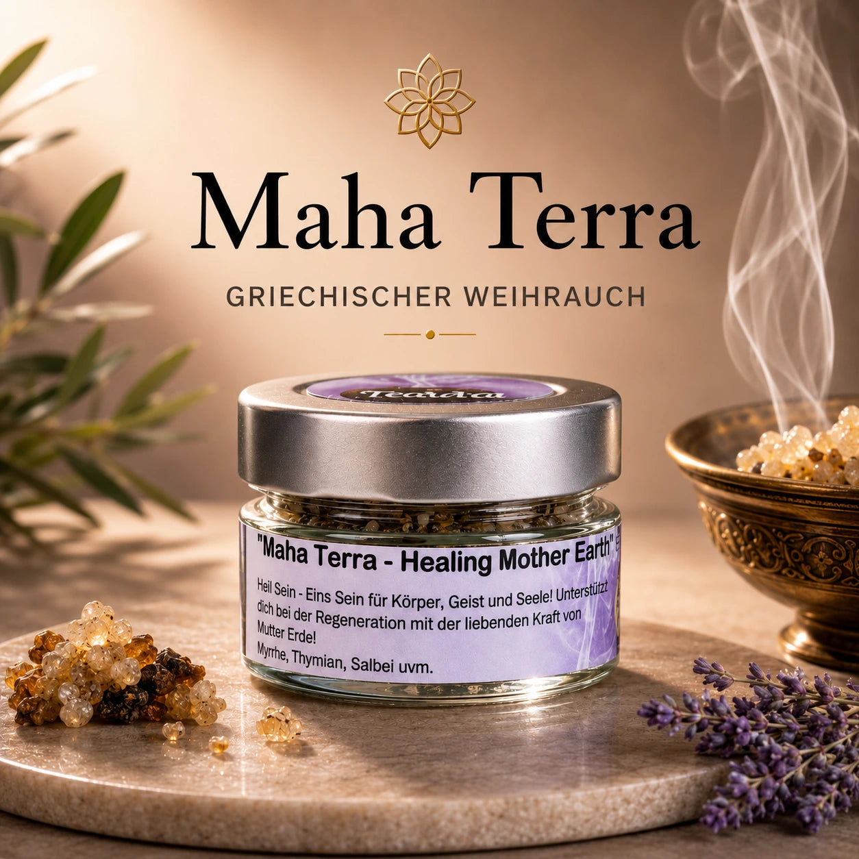 Räuchermischung II Geborgenheit & Frieden (Glas)