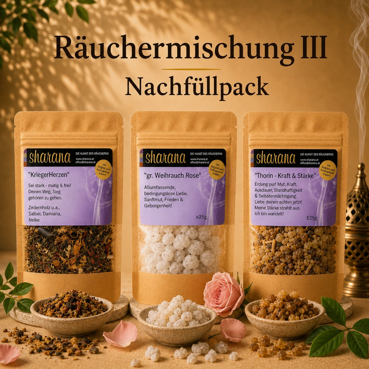Räuchermischung III Kraft des Herzens (Nachfüllpack)