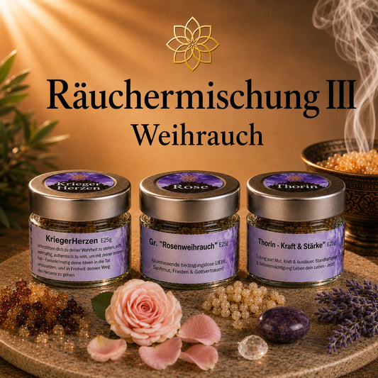 Räuchermischnung III Kraft des Herzens (Glas)
