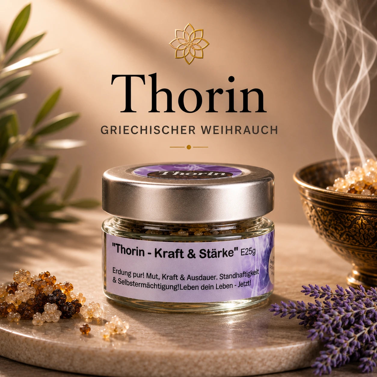 Räuchermischnung III Kraft des Herzens (Glas)