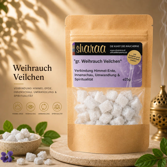 Griechischer Weihrauch Veilchen – zart, transformierend & seelisch öffnend (Nachfüllpack)
