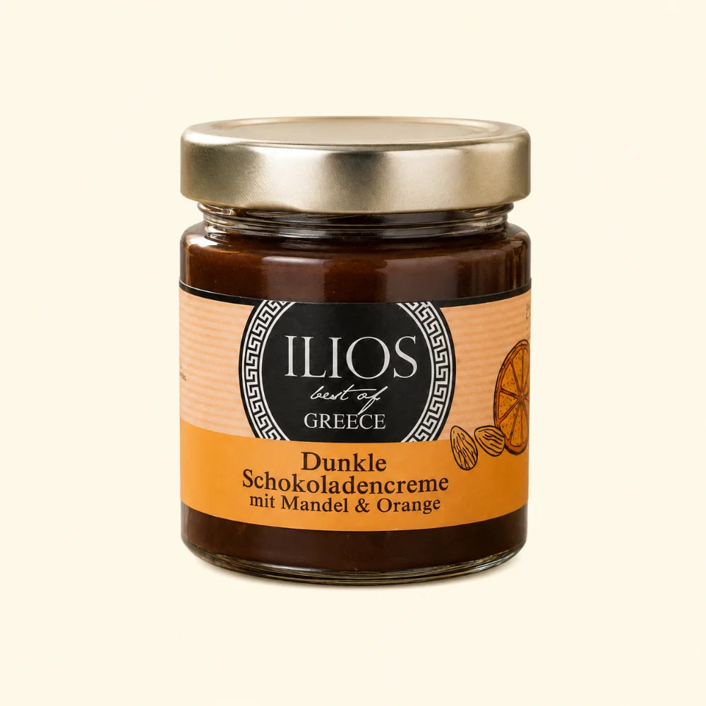 dunkle schokoladencreme mit mandeln und orange 190g dunkle schokocreme im glas 190g kaufen