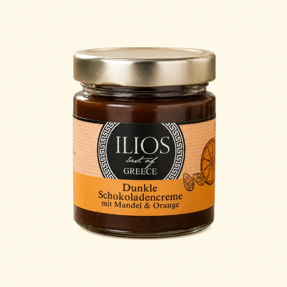 dunkle schokoladencreme mit mandeln und orange 190g dunkle schokocreme im glas 190g kaufen