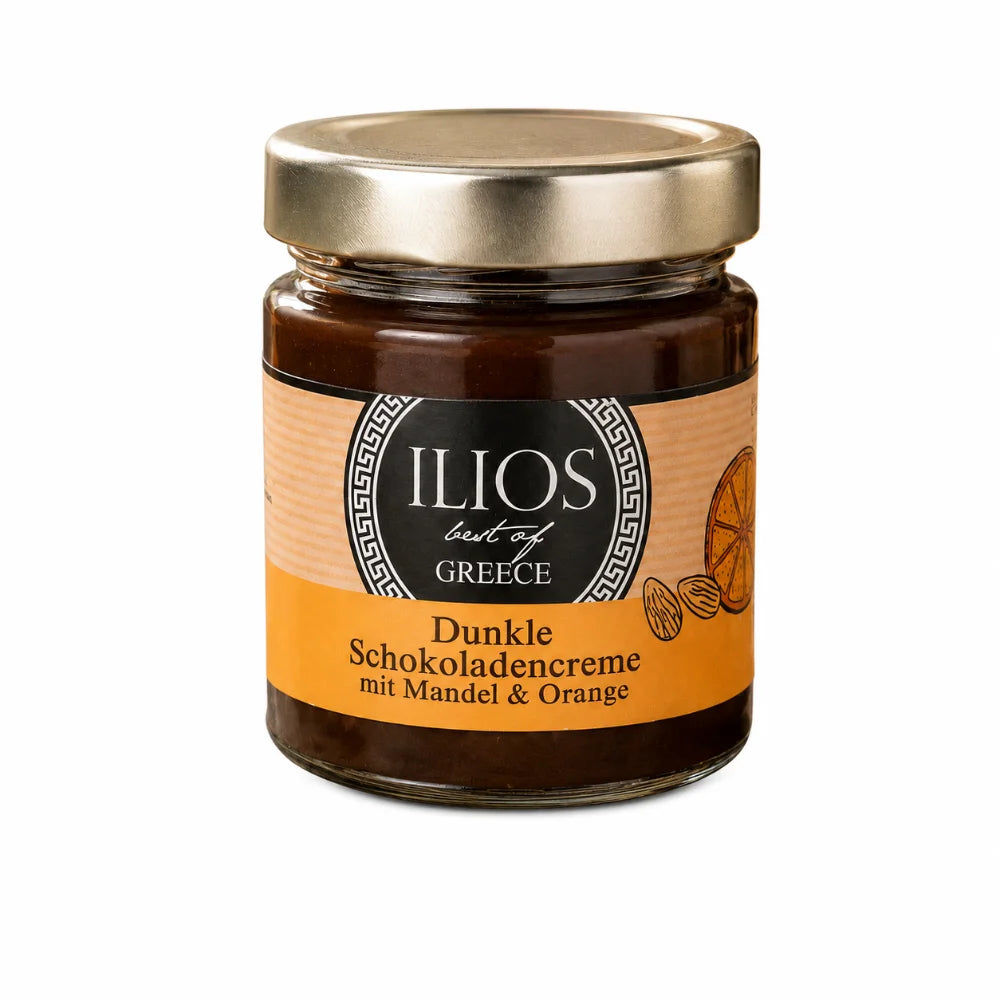 dunkle schokoladencreme mit mandeln und orange 190g dunkle schokocreme im glas 190g kaufen