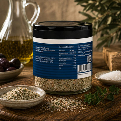 fleur de sel basilikum knoblauch meersalzmischung 200g fleur de sel basilikum knoblauch meersalzmischung fein im glas