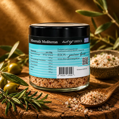 fleur de sel mediterrane meersalzmischung 200g fleur de sel mediterrane meersalzmischung fein im glas