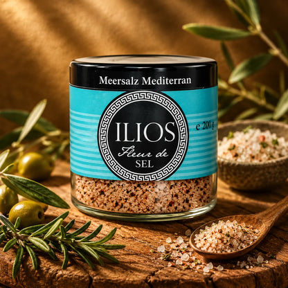 fleur de sel mediterrane meersalzmischung 200g fleur de sel mediterrane meersalzmischung fein im glas
