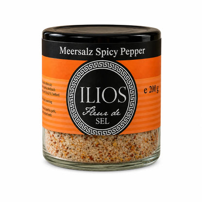 fleur de sel spicey pepper meersalzmischung 200g fleur de sel spicey pepper meersalzmischung fein im glas