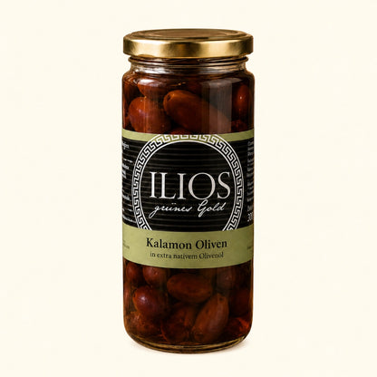 griechische oliven kalamon oliven in extra nativem olivenöl 300g im glas oliven kaufen