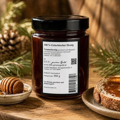 griechischer honig tannenhonig 480g im glas tannenhonig kaufen