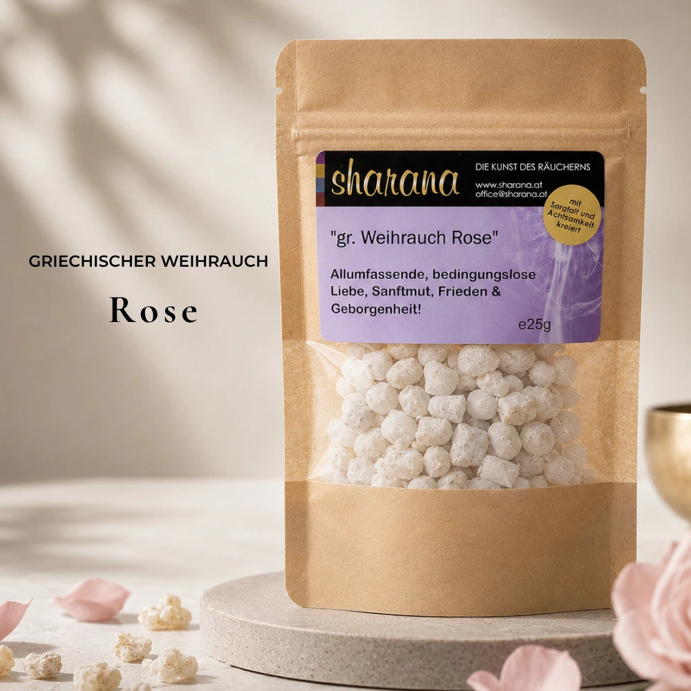 griechischer weihrauch nachfüllpack rose weihrauch herzöffnend, friedvoll 25 g griechischer weihrauch nachfüllpack kaufen