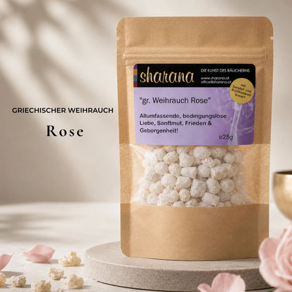 griechischer weihrauch nachfüllpack rose weihrauch herzöffnend, friedvoll 25 g griechischer weihrauch nachfüllpack kaufen