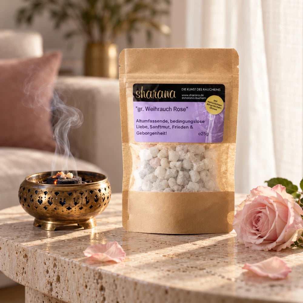 griechischer weihrauch nachfüllpack rose weihrauch herzöffnend, friedvoll 25 g griechischer weihrauch nachfüllpack kaufen