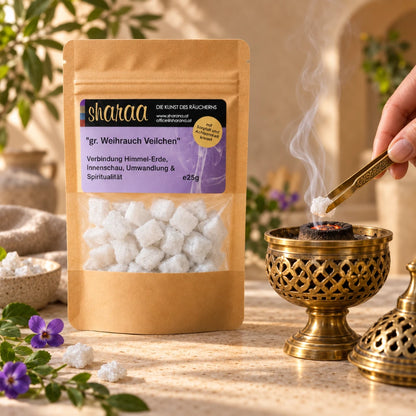 griechischer weihrauch nachfüllpack veilchen weihrauch zart & seelisch öffnend 25 g griechischer weihrauch nachfüllpack kaufen