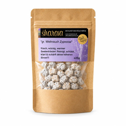 griechischer weihrauch nachfüllpack zypresse weihrauch klärend, schützend  25 g griechischer weihrauch nachfüllpack kaufen