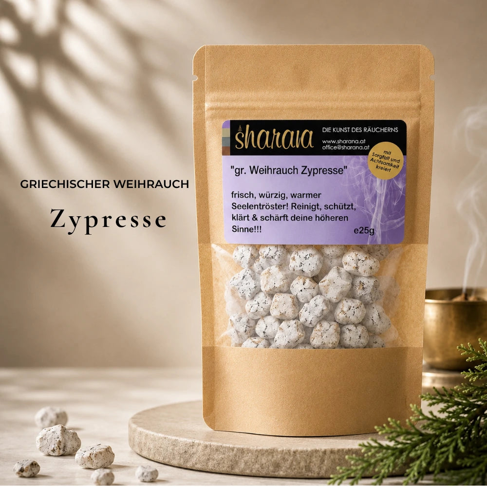 griechischer weihrauch nachfüllpack zypresse weihrauch klärend, schützend  25 g griechischer weihrauch nachfüllpack kaufen