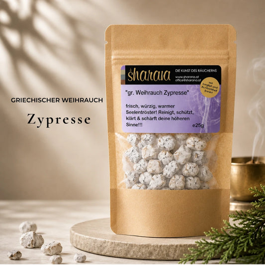 griechischer weihrauch nachfüllpack zypresse weihrauch klärend, schützend  25 g griechischer weihrauch nachfüllpack kaufen