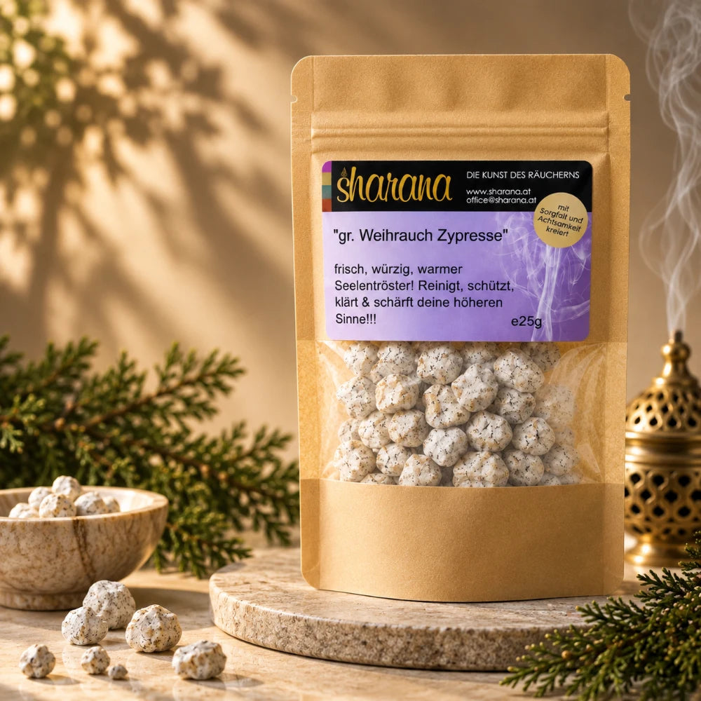 griechischer weihrauch nachfüllpack zypresse weihrauch klärend, schützend  25 g griechischer weihrauch nachfüllpack kaufen