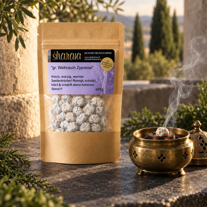 griechischer weihrauch nachfüllpack zypresse weihrauch klärend, schützend  25 g griechischer weihrauch nachfüllpack kaufen