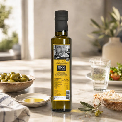 ilios extra natives olivenoel 250ml im glas 250ml olivenoel flasche kaufen- olivenoel kaufen