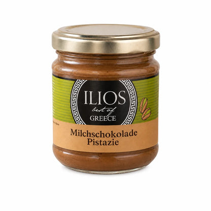 milchschokoladecreme mit pistazien ohne zuckerzusatz 190g milchschokocreme mit pistazien im glas 190g kaufen