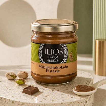milchschokoladecreme mit pistazien ohne zuckerzusatz 190g milchschokocreme mit pistazien im glas 190g kaufen