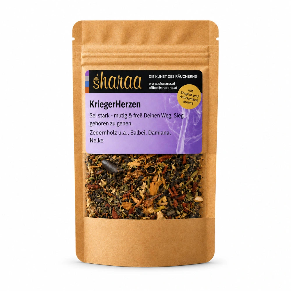 räuchermischung nachfüllpack kriegerherzen räuchermischung mutig, wahrhaftig & herzensstark 25 g im glas räuchermischung nachfüllpack kaufen