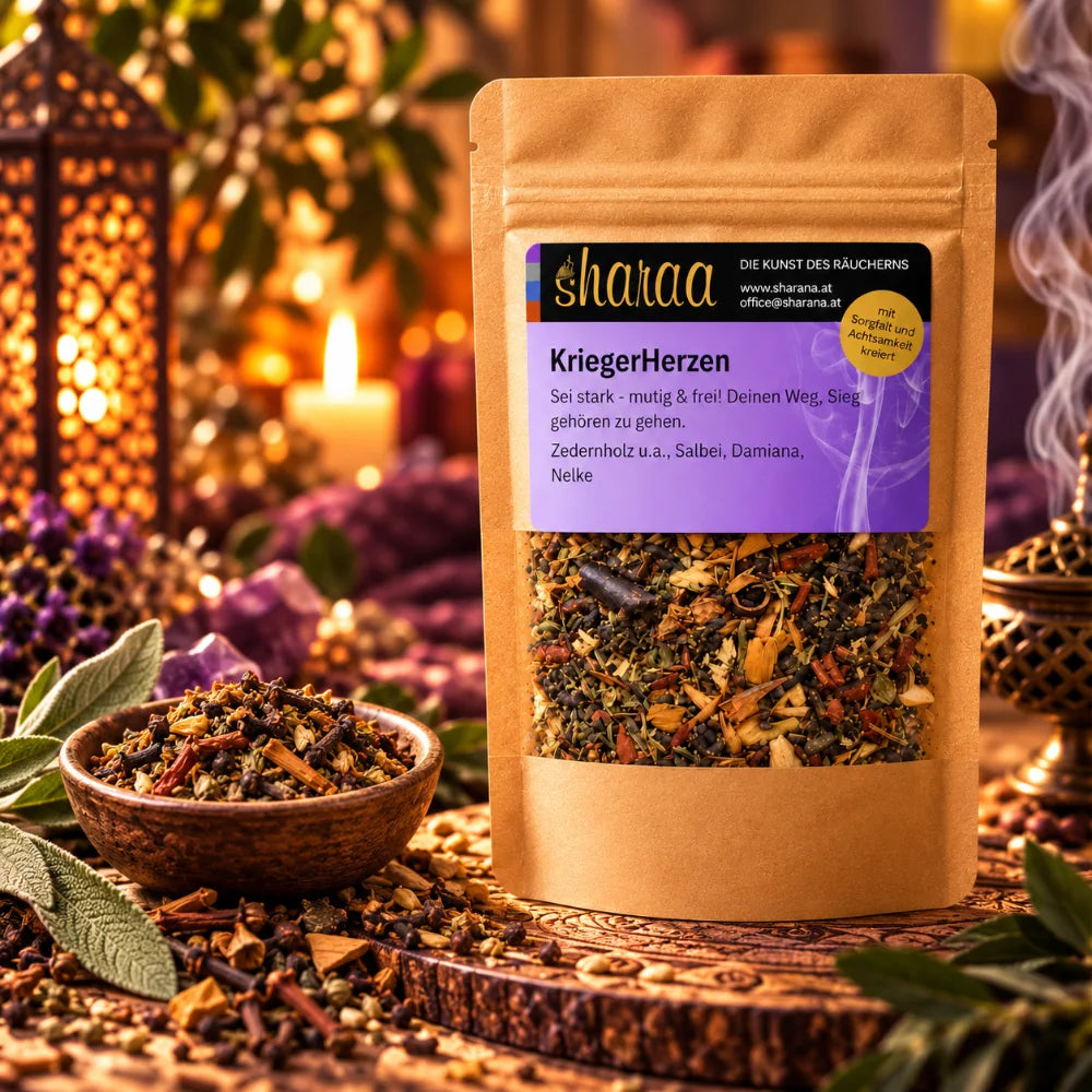 räuchermischung nachfüllpack kriegerherzen räuchermischung mutig, wahrhaftig & herzensstark 25 g im glas räuchermischung nachfüllpack kaufen