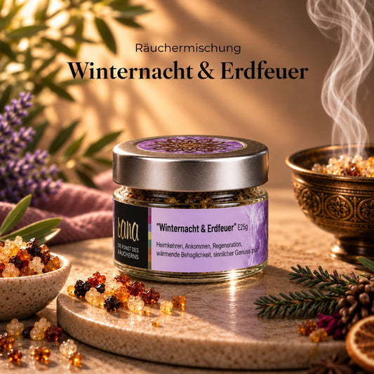 räuchermischung winternacht & erdfeuer räuchermischung warm, sinnlich & heimelig im glas 25 g weihrauchmischung kaufen