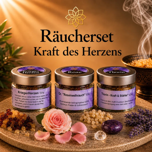 räucherset kraft des herzens kraftvolle räuchermischungen im glas räucherset kaufen