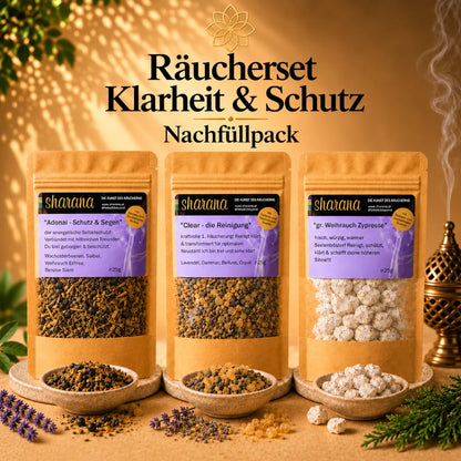 räucherset nachfüllpack klarheit & schutz kraftvolle räuchermischungen energetische reinigung räucherset nachfüllpack kaufen