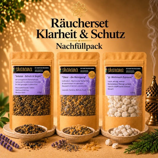 räucherset nachfüllpack klarheit & schutz kraftvolle räuchermischungen energetische reinigung räucherset nachfüllpack kaufen